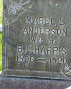 Mabel Lynetta Anderson Harris on Sysoon