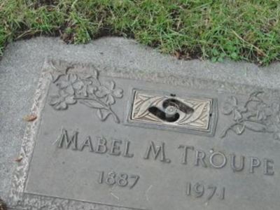 Mabel M Troupe on Sysoon