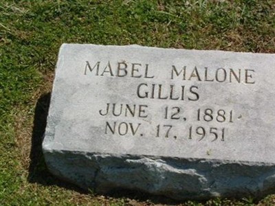 Mabel Malone Gillis on Sysoon