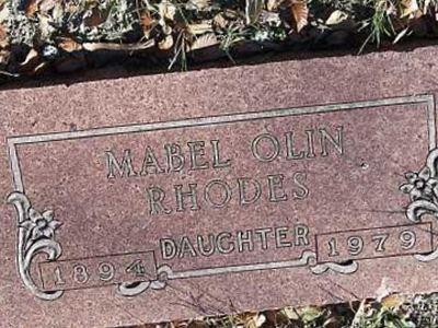 Mabel Olin Rhodes on Sysoon