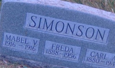 Mabel Virginia Simonson on Sysoon