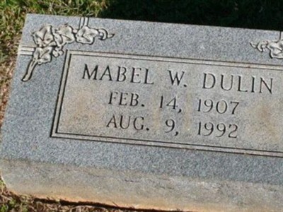Mabel W Dulin on Sysoon