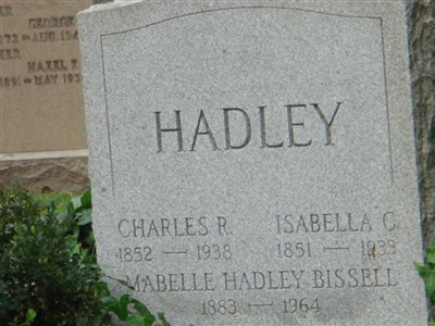 Mabelle Hadley Bissell on Sysoon