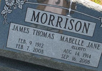 Mabelle Jane Elliott Morrison on Sysoon