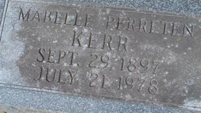 Mabelle Perreten Kerr on Sysoon