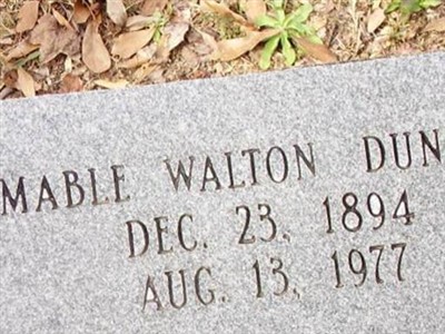 Mable Walton Dunham on Sysoon