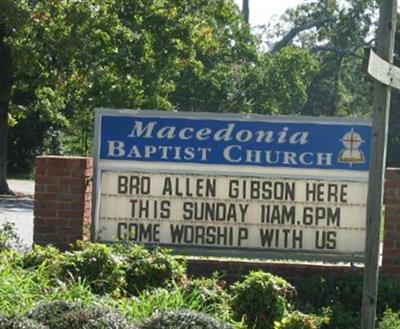 Macedonia Baptist Church Cemetery on Sysoon