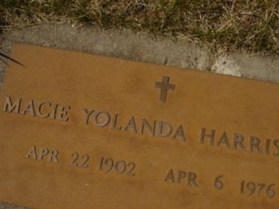 Macie Yolanda Harrison on Sysoon