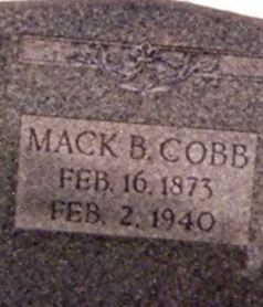 Mack B. Cobb on Sysoon