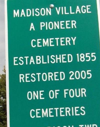 Madison Village Cemetery on Sysoon