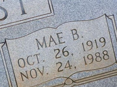 Mae B. Forrest on Sysoon