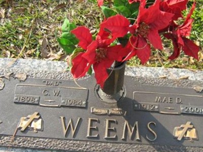 Mae D. Weems on Sysoon