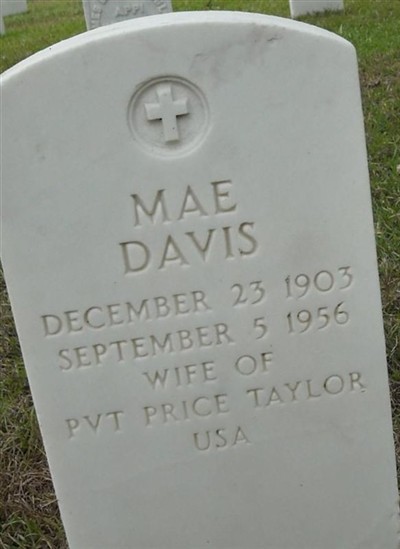 Mae Davis Taylor on Sysoon