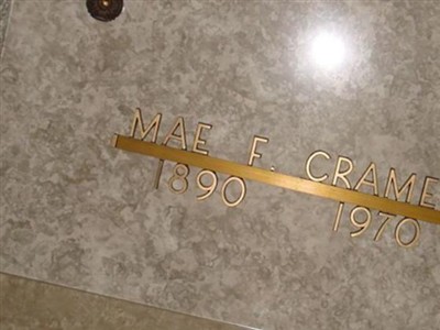 Mae F. Cramer on Sysoon