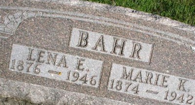 Magdalena E. "Lena" Bahr on Sysoon
