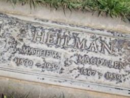 Magdalene Wingarter Heilman on Sysoon