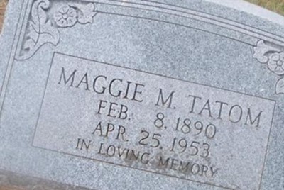 Mary Magdeline "Maggie" Grimes Tatom on Sysoon
