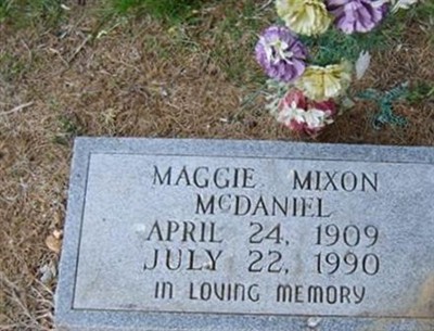 Maggie Mixon McDaniel on Sysoon