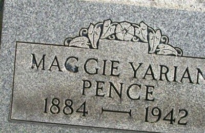 Maggie O. Yarian Pence on Sysoon