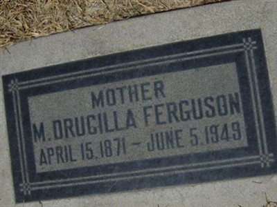 Mahala Drucilla Williams Ferguson on Sysoon