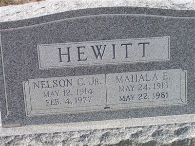 Mahala E Hewitt on Sysoon