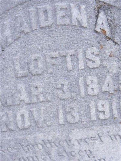 Maiden A Loftis on Sysoon
