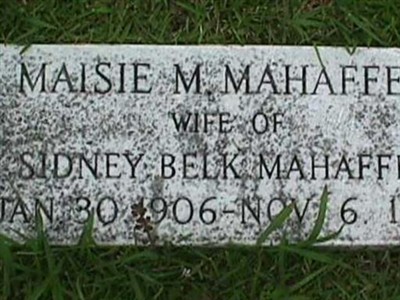 Maisie M. Mahaffey on Sysoon