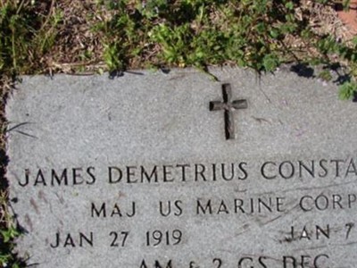 Maj James Demetrius Constantine on Sysoon