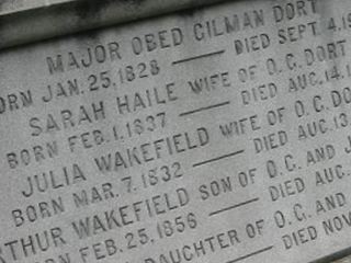 Maj Obed Gilman Dort on Sysoon