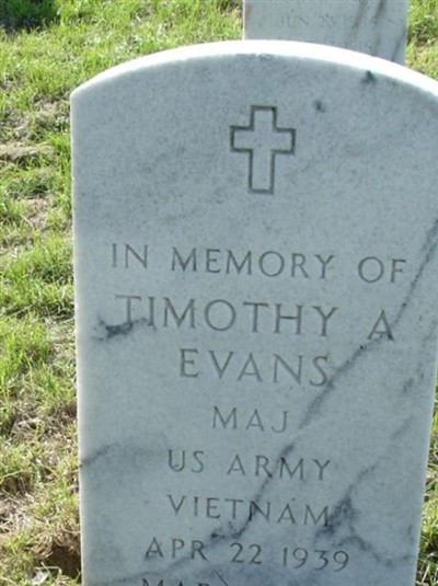 Maj Timothy A. Evans on Sysoon