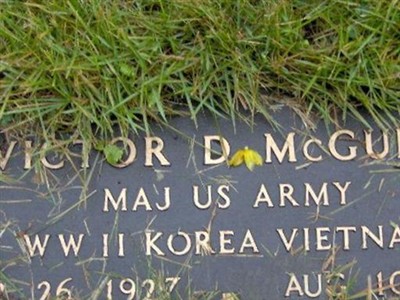 Maj Victor Denis McGuire on Sysoon