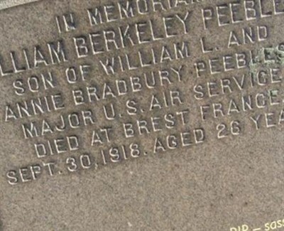 Maj William Berkley Peebles on Sysoon
