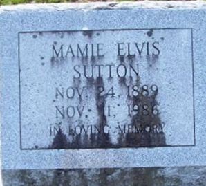 Mamie Elvis Sutton on Sysoon