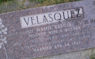Mamie Reecia Velasquez on Sysoon