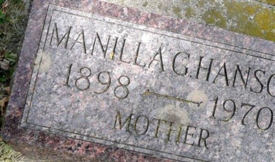 Manilla G. Hanson on Sysoon