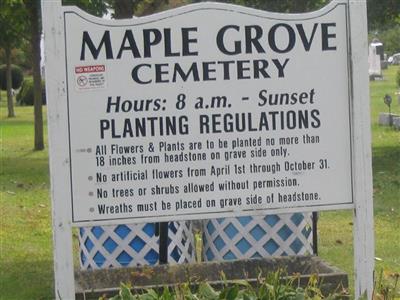 Maple Grove Cemetery on Sysoon