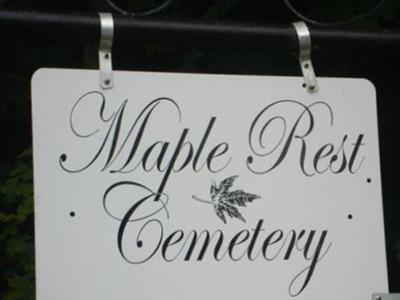 Maple Rest Cemetery on Sysoon