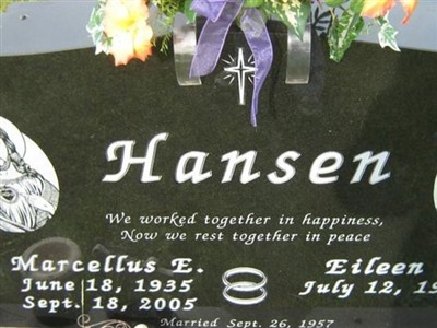 Marcellus E Hansen on Sysoon