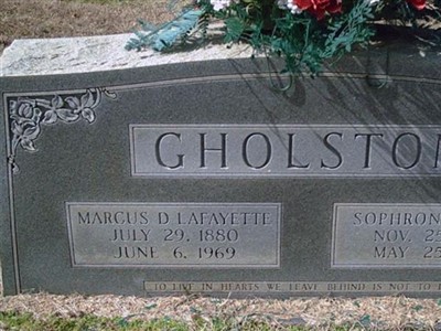 Marcus D Lafayette Gholston on Sysoon