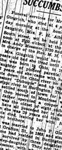 Margaret A. Applegate Gingrich on Sysoon