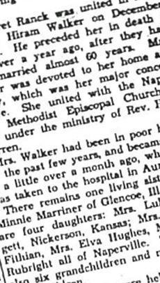 Margaret A. Ranck Walker on Sysoon