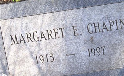 Margaret E. Chapin on Sysoon