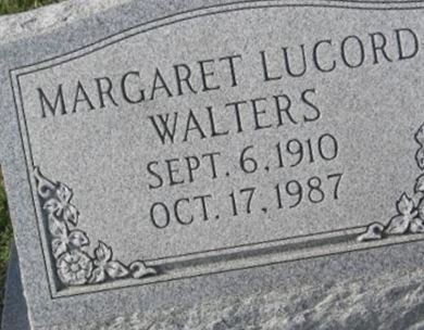 Margaret Lucord Walters on Sysoon