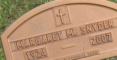 Margaret "Marge" M. Snyder on Sysoon