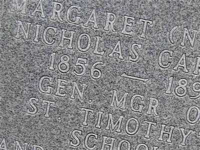 Margaret "Nicky" Nicholas Carter on Sysoon