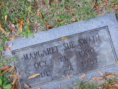 Margaret Sue Swaim on Sysoon
