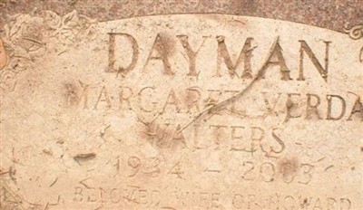 Margaret Verda Walters Dayman on Sysoon