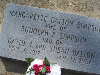 Margarette Dalton Simpson on Sysoon