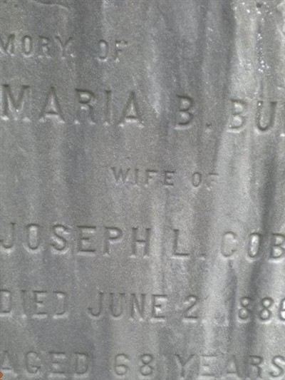 Maria B Burt Cobb on Sysoon