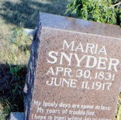 Maria Oaks Brumbaugh Snyder on Sysoon